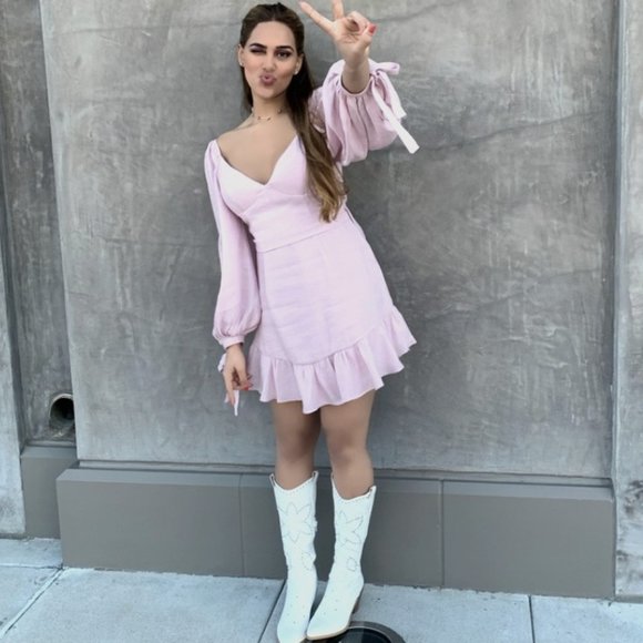 HELLO MOLLY a Letter To Me Dress in Blush, S - Picture 2 of 9